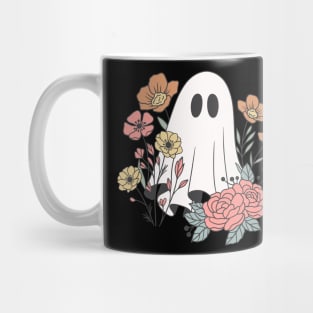 ghost and flowers Mug